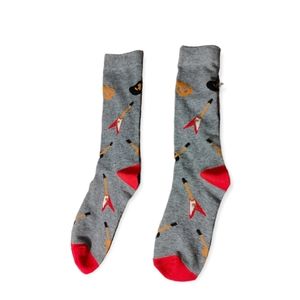 K Bell guitar crew socks